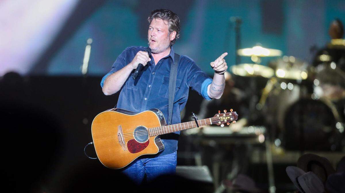 Blake Shelton closes out the second day of Country Thunder on Friday, April 8, 2022, in Florence.