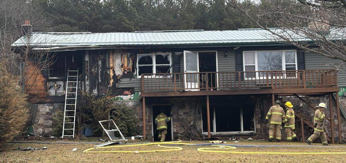 A house near Centre Hall was significantly damaged by a fire Saturday, March 7, 2026, in the 100 block of Greens Valley Road. The cause of the fire is not yet known.