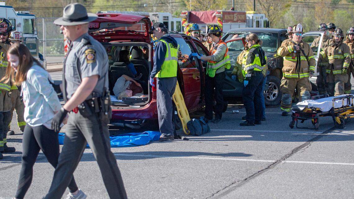 As prom, graduation approach, Bald Eagle Area students get up-close look at dangers of reckless driving