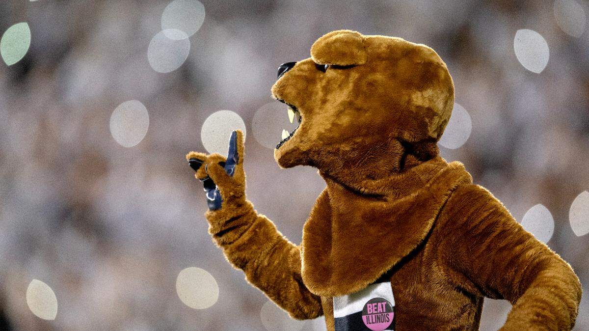 The Penn State Nittany Lion dances during the game against Illinois on Saturday, Sept. 28, 2024.