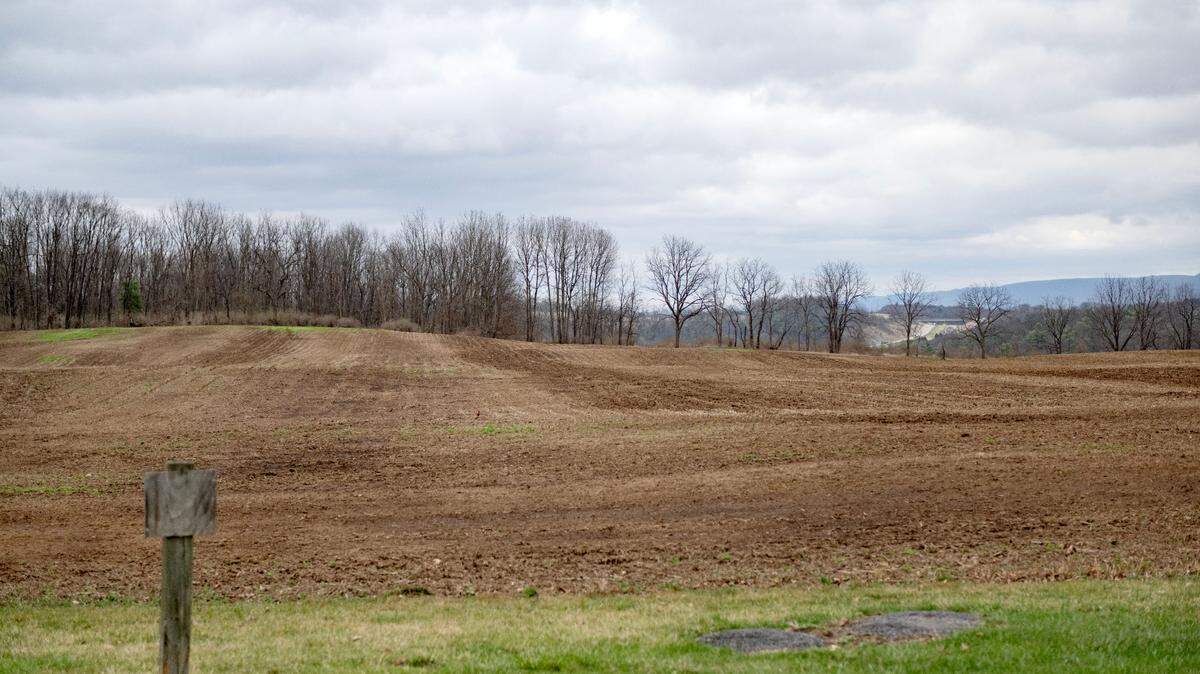 Land at the end of Innovation Blvd. in Innovation Park at Penn State is pictured on Monday, March 31, 2025.