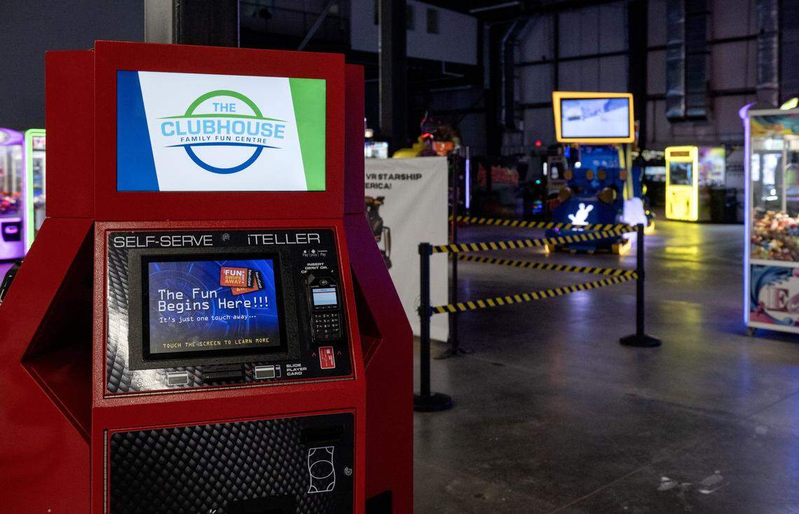 Guests visiting the Clubhouse Family Fun Centre at Nittany Valley Sports Centre can use these kiosks to load game credits onto physical cards.