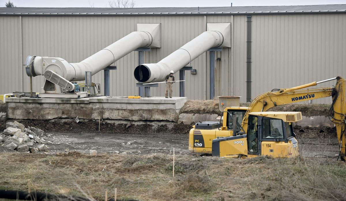 Construction is ongoing at the compost facility at UAJA started in December 2018.