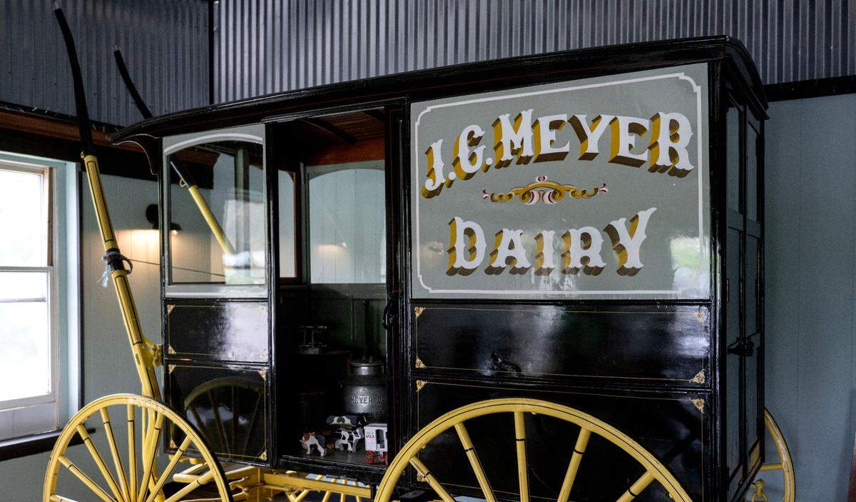 Decorations at Meyer Dairy on South Atherton Street.