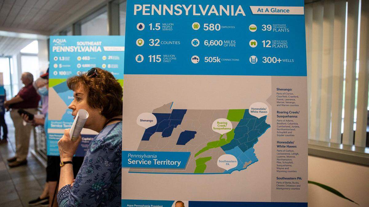 Aqua America — a supporter of the bill — is in talks to buy the Bucks County sewer system for more than $1 billion.