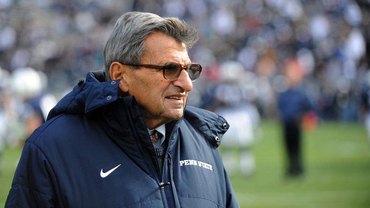 Former Penn State head football coach Joe Paterno is pictured in 2010.
