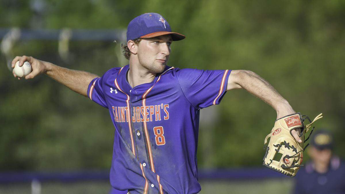 Jack Mangene started on the mound and held Halifax scoreless through four innings. SJCA fell to Halifax 3-2 Thursday in the quarterfinals of the PIAA Class A Baseball Championships.