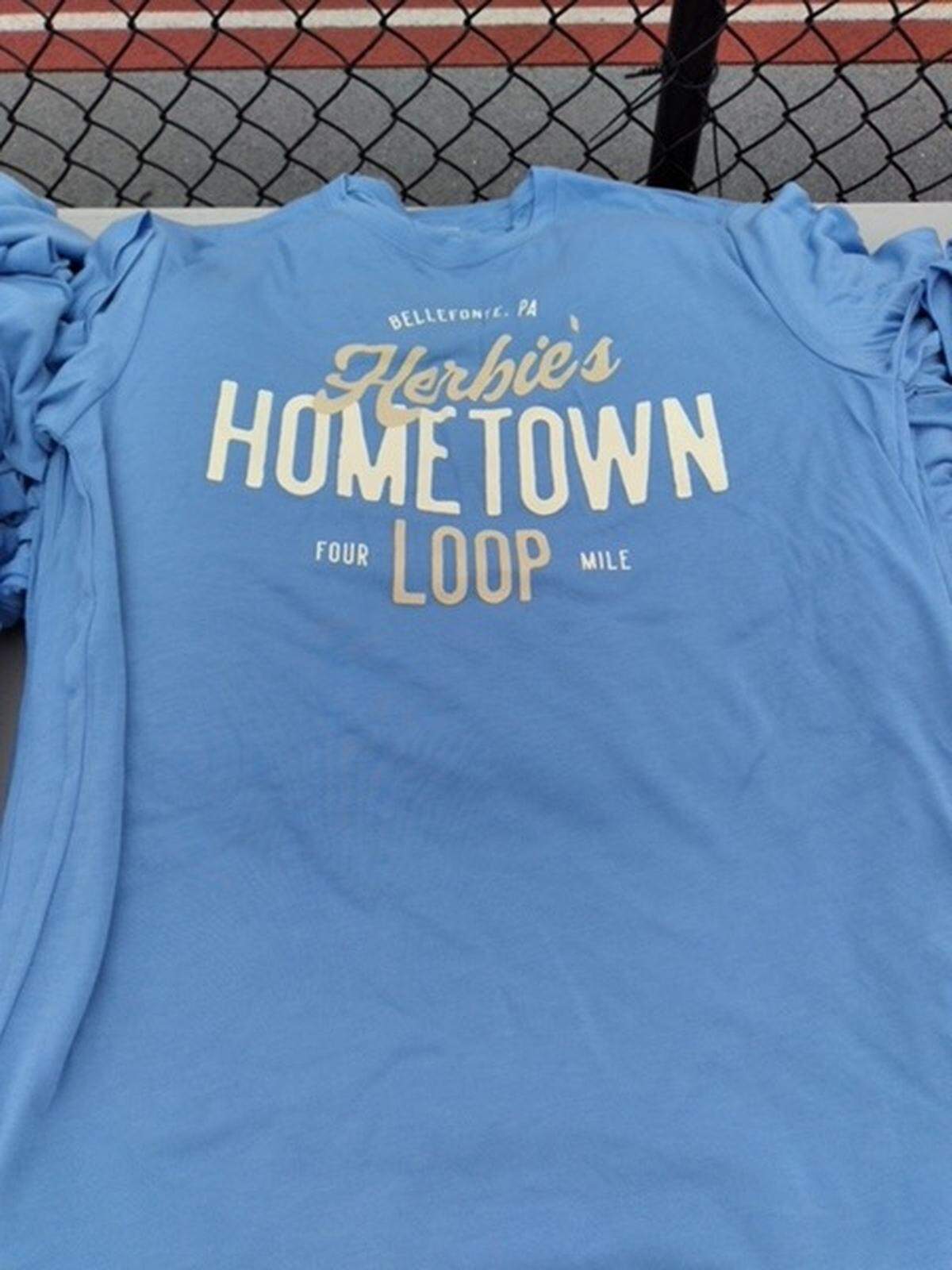 A T-shirt is pictured for Herbie’s Home “Town Loop.” Saturday will be the 19th edition of the race.