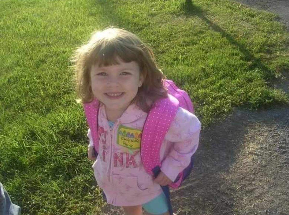 Emily Wolfe smiles as she heads to Pre-K classes at Miles Township Elementary in this submitted photo.