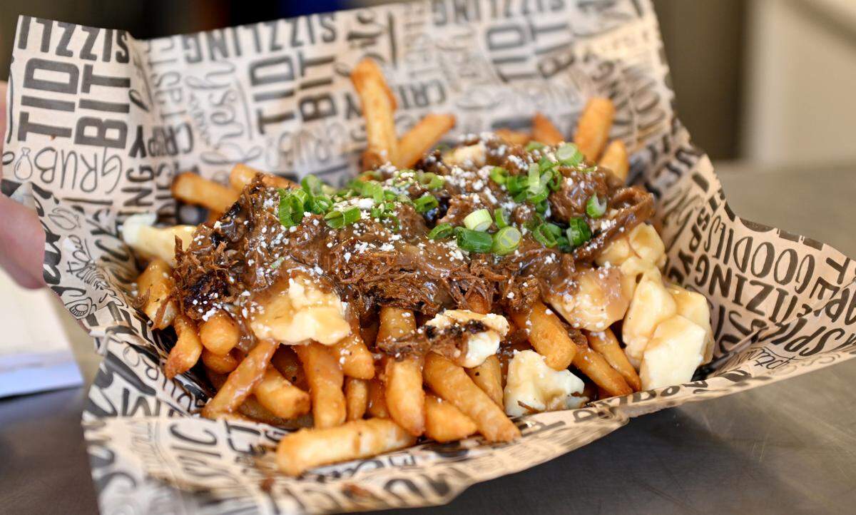Poutine with beef barbacoa from Dubbs Grub on Friday, Jan. 17, 2025 at Boal City Brewing.