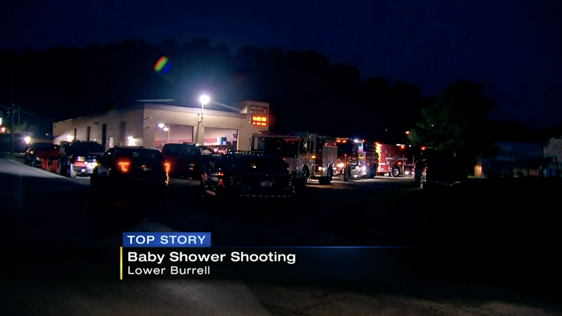 Isiah Hampton of Arnold, Pennsylvania is accused of shooting three at a baby shower in the Kinloch Volunteer Fire Department station, Lower Burrell police said.