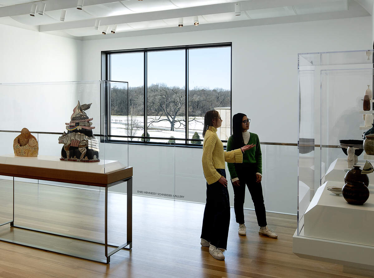 The ceramics gallery at the Palmer Museum of Art at Penn State. The museum is set to open June 1 at its new location in The Arboretum.