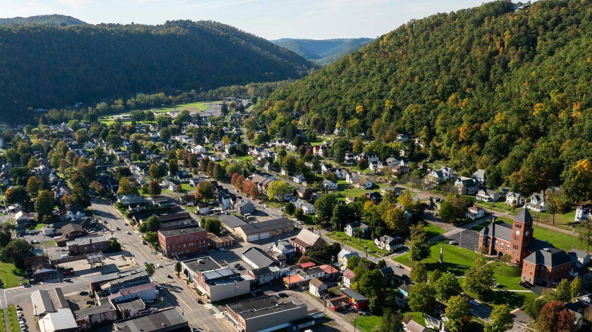 Emporium, the county seat of Cameron County, Pa., as seen from above. The county was recently named the poorest in the commonwealth by financial website SmartAsset.