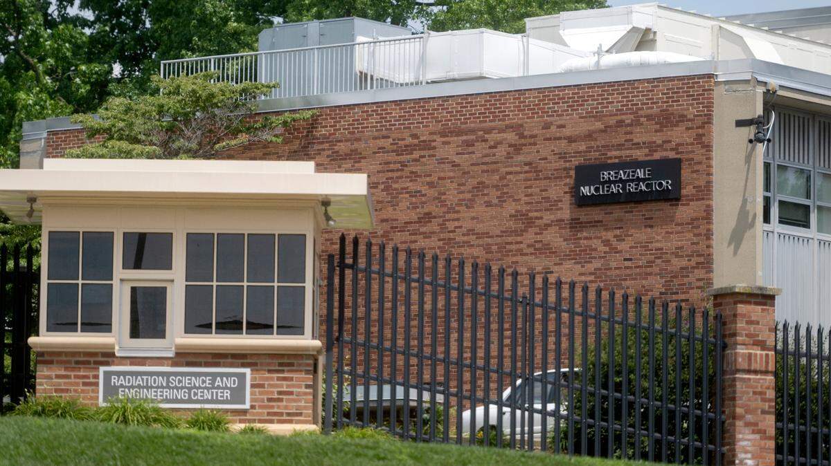 The exterior of Penn State’s Breazeale Reactor facility is pictured here Thursday, July 20, 2023.