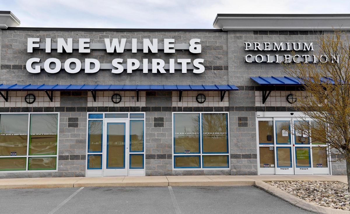 The Fine Wine & Good Spirits store in the Southridge Plaza on Monday, April 20, 2020. Select Pennsylvania liquor stores will be open for curbside pick up.