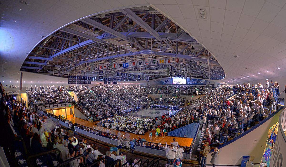It was a packed house for Sunday’s Penn State wrestling match against Rutgers University at Rec. Hall. Penn State defeated Rutgers 38-6.