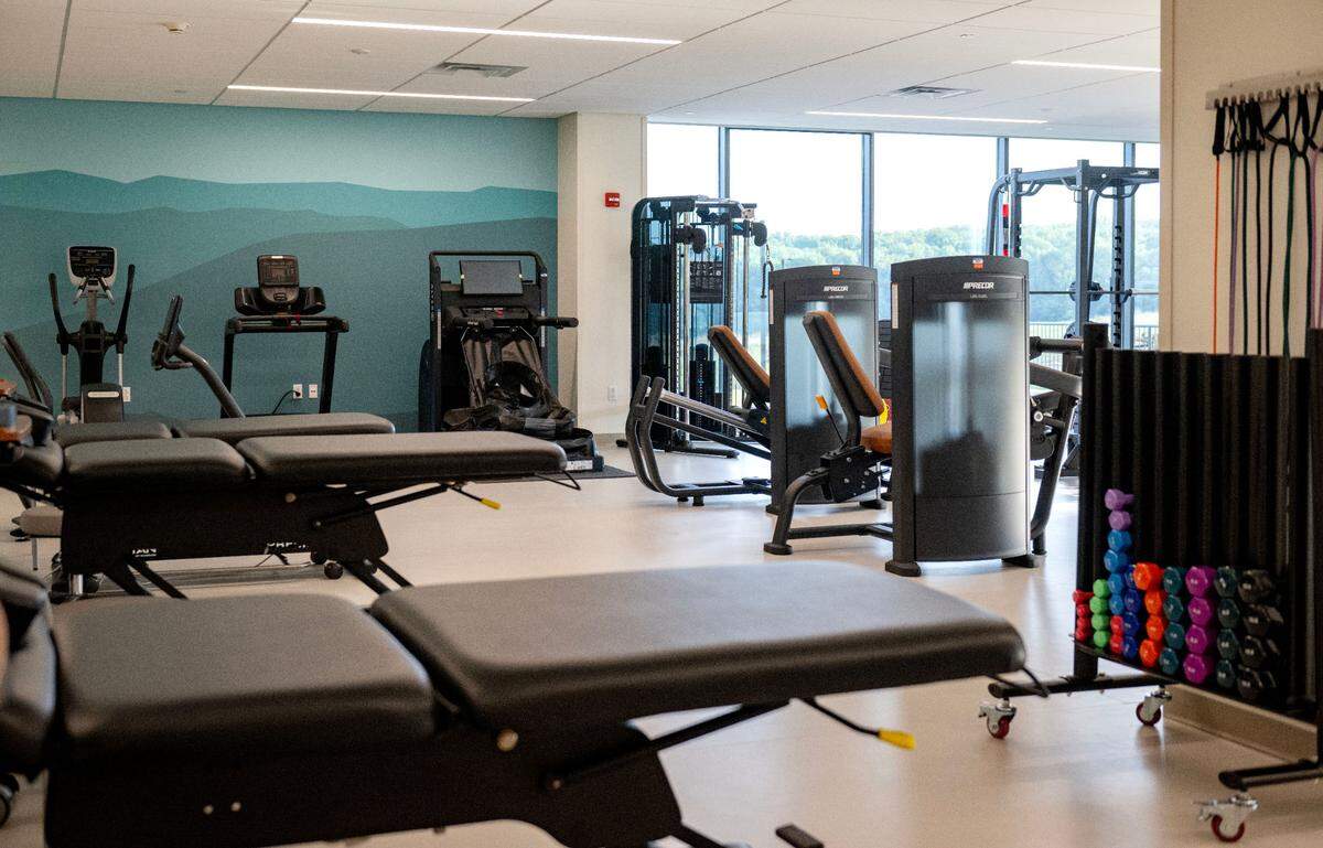 A look inside the Fitness and Rehabilitation department at the new Mount Nittany Health Toftrees building.