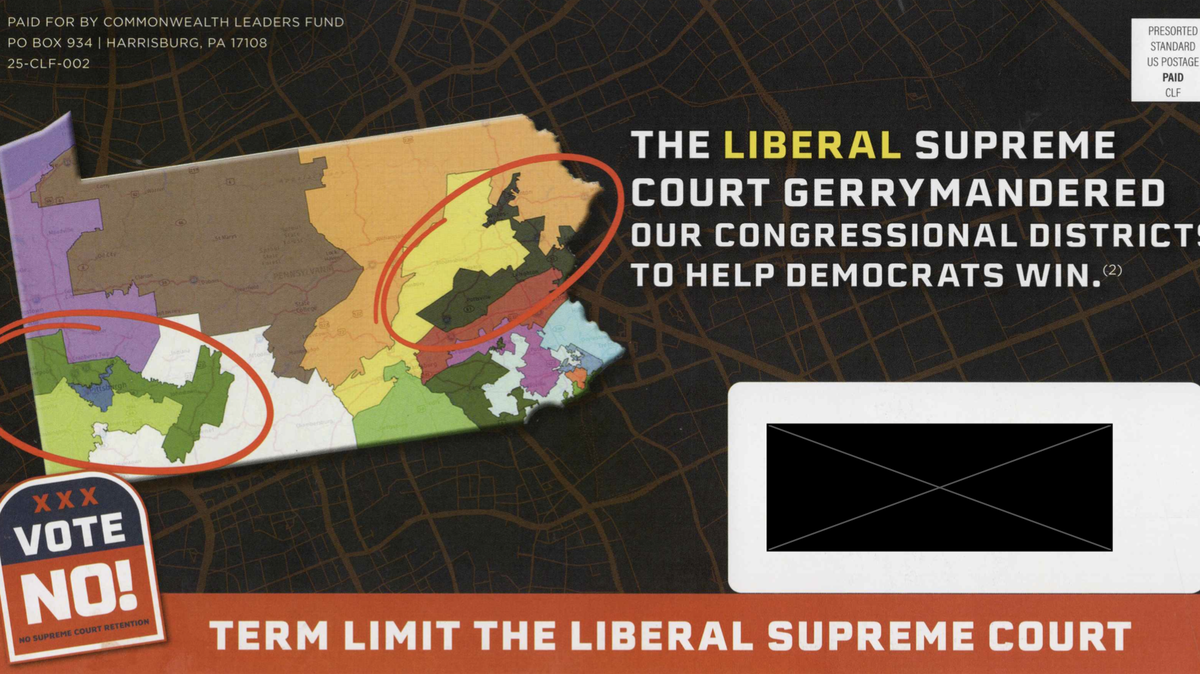 A misleading political mailer paid for by the Commonwealth Leaders Fund PAC.