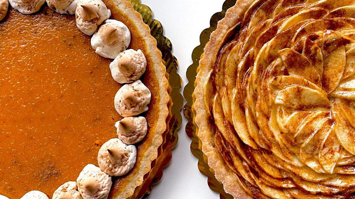 Pies from Sweets of Gold in Milesburg are pictured from a previous year’s Thanksgiving offerings.