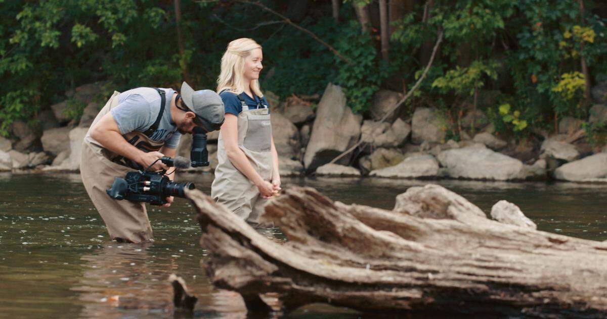 Filmmakers Lucas and Meigan Bell worked on “Live the Stream,” a documentary about Centre County fly-fishing legend Joe Humphreys, for about three years.