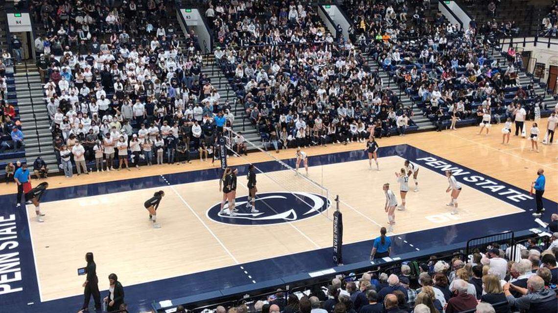 Penn State women’s volleyball embraces Jonni Parker, Silent Set in thrilling 5-set win