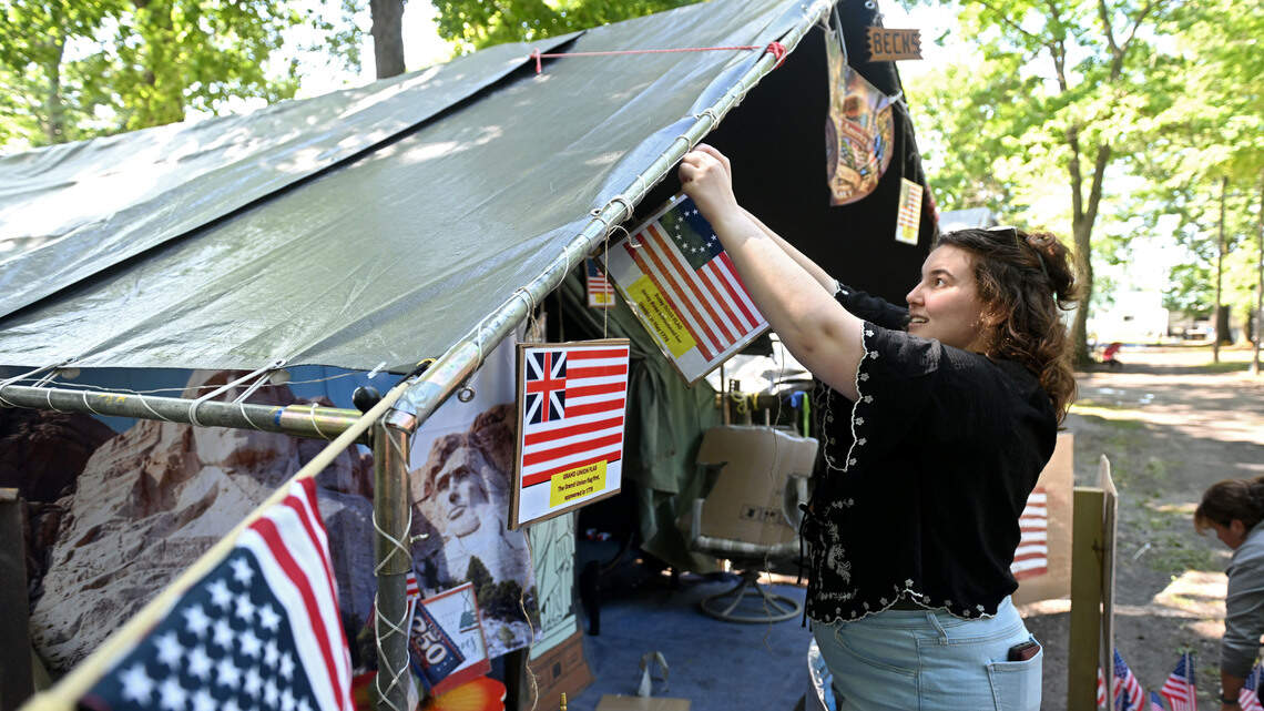 ‘A vacation and reunion’: Families share history, stories behind their Grange Fair tents