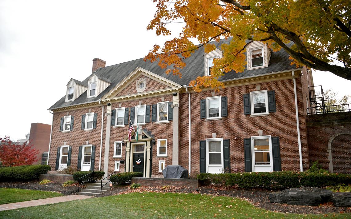 The Evans Scholars have moved into the former Sigma Nu Fraternity house on Burrowes Road.