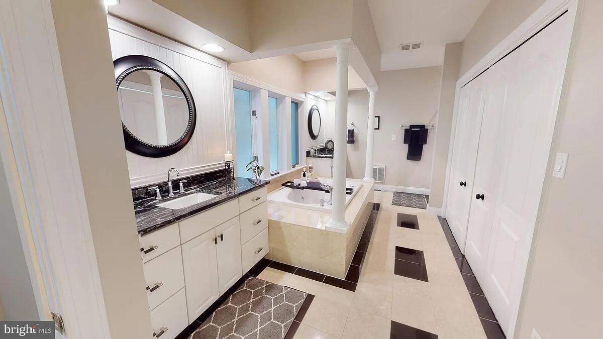 A view of a bathroom inside the home at 937 Greenbriar Drive. Photo shared with permission from home’s listing agent, Annette Yorks of Perry Wellington Realty.
