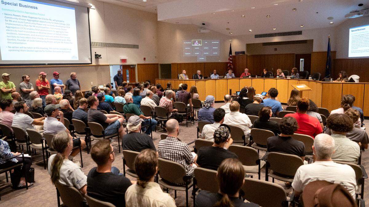 A standing-room-only crowd attended an Aug. 21 State College Borough Council meeting, where the council voted to reverse its decision on exercising eminent domain for 219 E. Beaver Avenue.  