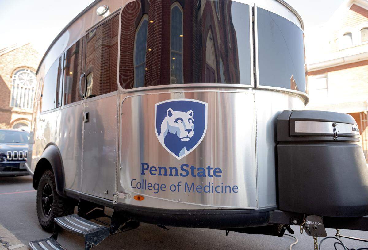 Penn State College of Medicine’s Lion Mobile Clinic was in Bellefonte on Wednesday, April 8, 2026.