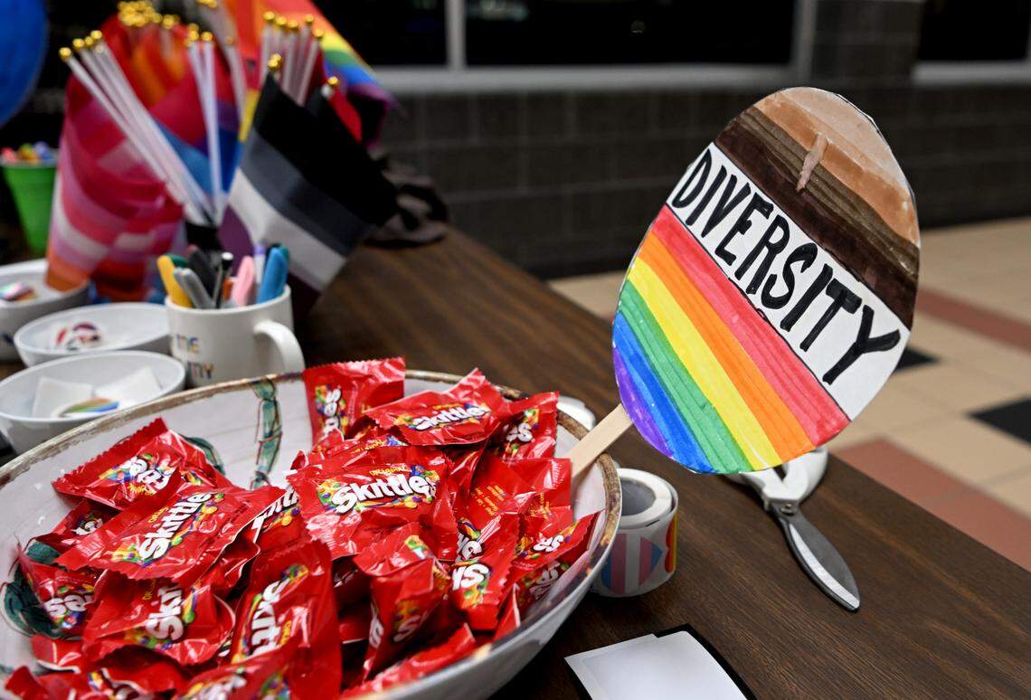 National Coming out Day event hosted but the Centre LGBTQA Support Network at Penns Valley Elementary on Tuesday, Oct. 11, 2022.