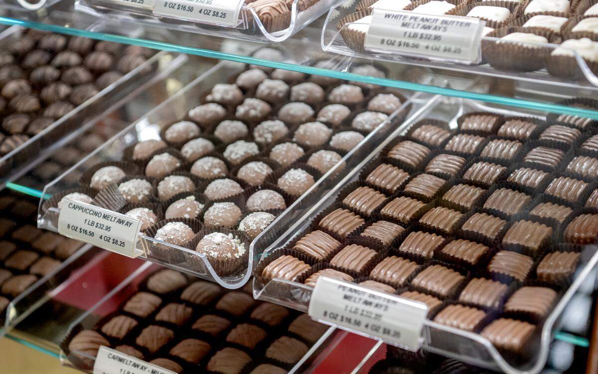 Cappuccino meltways and peanut butter meltways are among the selection of candy at Gardners Candies.