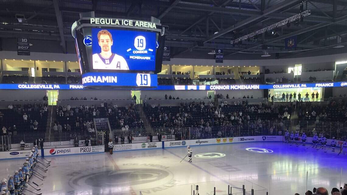 Penn State men’s hockey survives late woes to win season opener against LIU