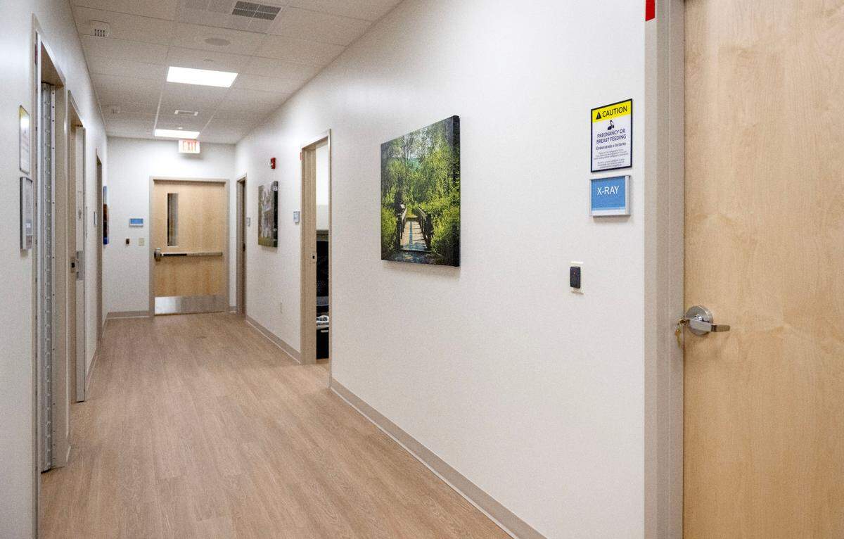 The X-ray and ultrasound hallway at the new Geisinger Bellefonte Medical Clinic on Monday, Nov. 25, 2024.