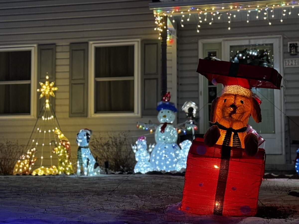 Decorations on the lawn of 229 Steeplechase Drive, Pleasant Gap, on Dec. 4, 2025.