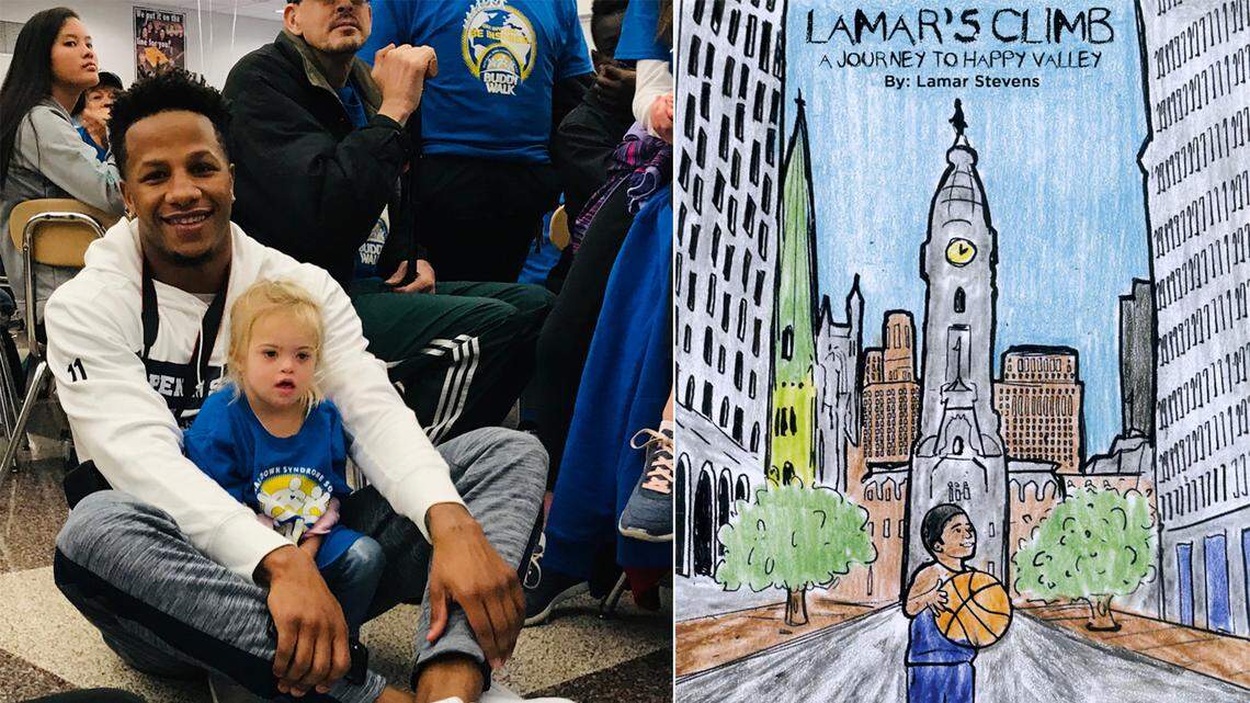 Why Penn State basketball’s Lamar Stevens is all-in on a children’s book, set to be given out Saturday