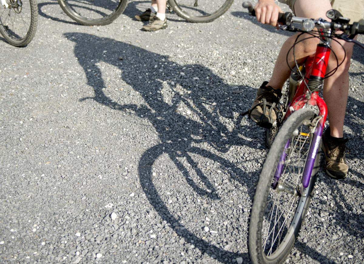 Bikers gather in the parking lot behind the Millheim Fire Company for the 18-mile ride with the Penns Valley Pedals and Pints bike club in 2016.