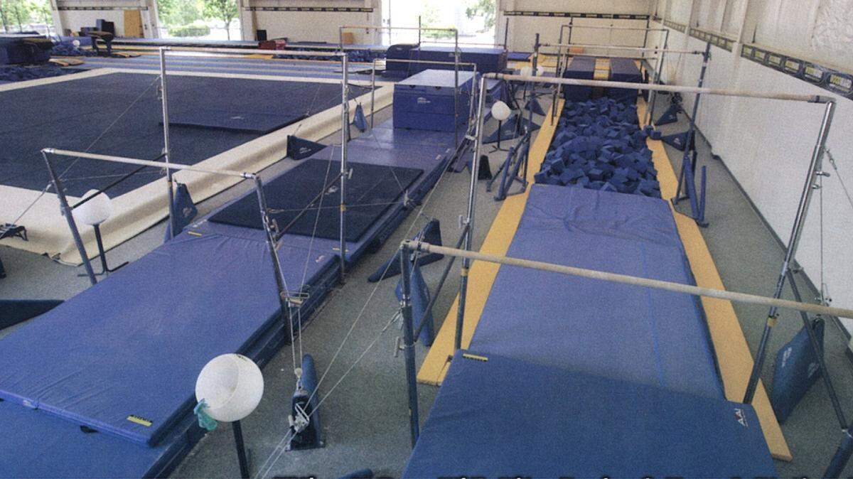 The gymnastics facilities at Woodward West Camp in Stallion Springs, California, is pictured in 2004. Woodward Camp has ended its gymnastics and cheer programs at all locations.