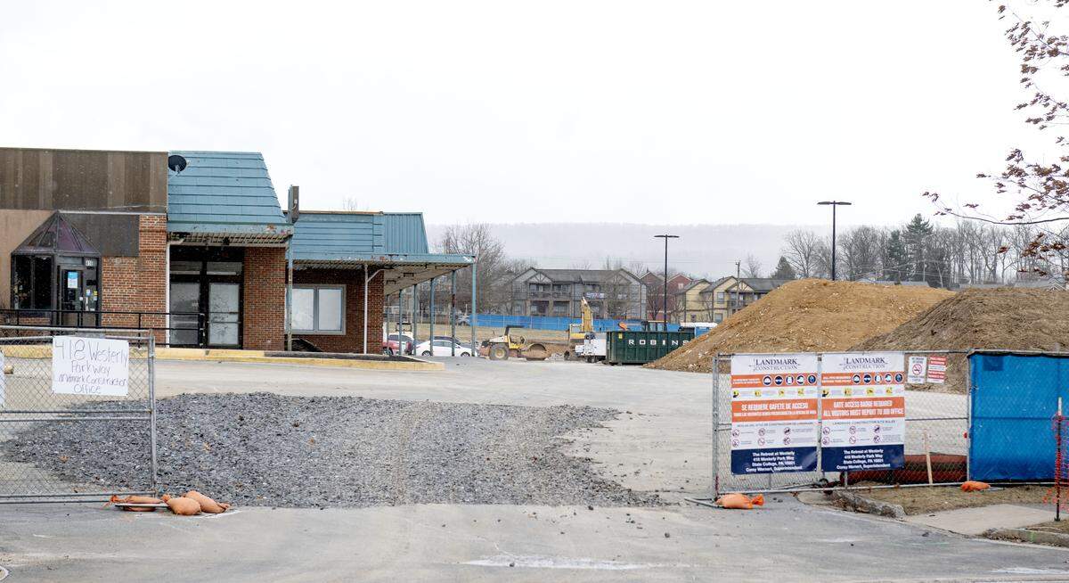 Former buildings are being demolished as the construction is underway for the Retreat at Westerly on Thursday, Jan. 15, 2026.  