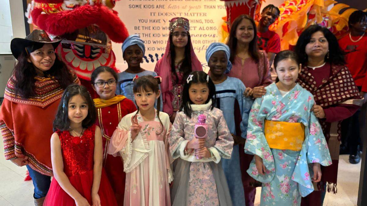 Students from Young Scholars dressed up in outfits from each of their cultures to celebrate ahead of International Mother Language Day held on Feb. 21.