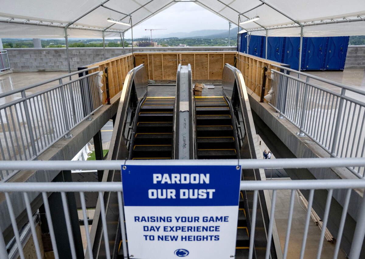 New escalators are under construction at Beaver Stadium on Saturday, Sept. 7, 2024.