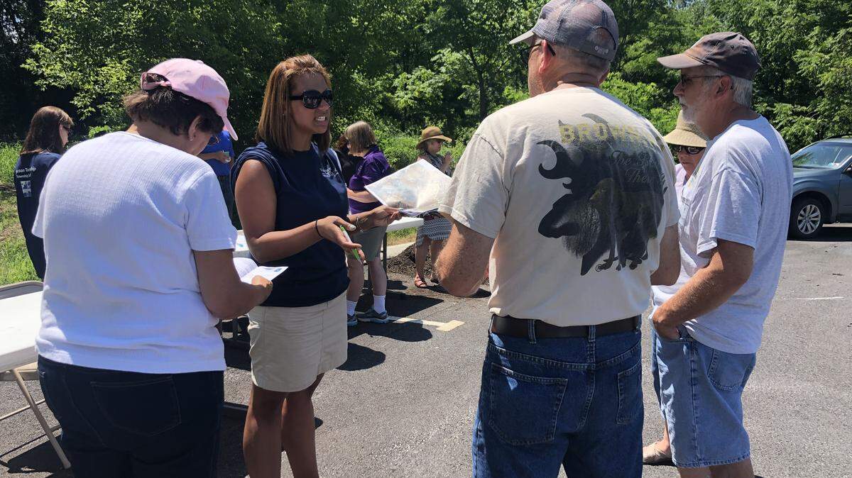 Ferguson Township Manager Centrice Martin is pictured at a July 2019 event, when she was assistant township manager. 