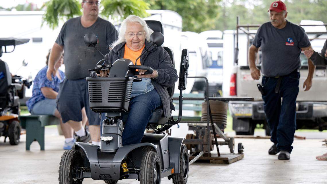 How much can your scooter pull? See the contest that kicked off senior day at Grange Fair