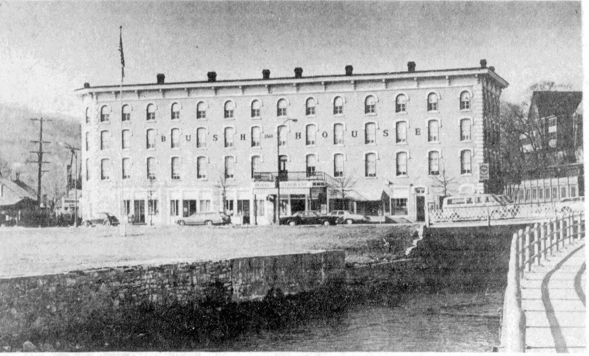 The Bush House hotel was located on the corner of High and Water streets in Bellefonte.