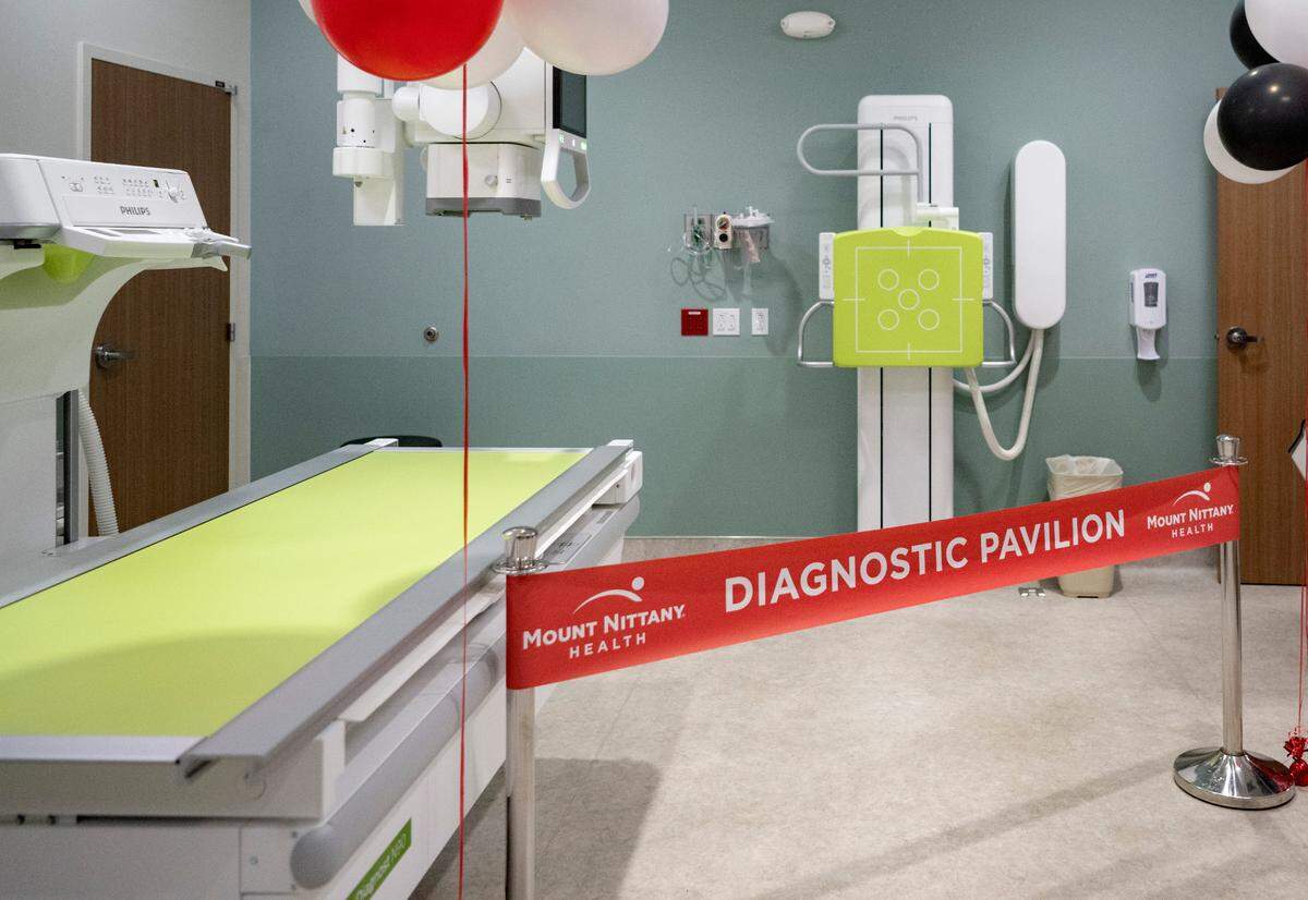 A look inside one of the renovated exam rooms in Mount Nittany Health’s Diagnostic Pavilion that has new X-ray and fluoroscopy machines on Monday, July 10, 2023.