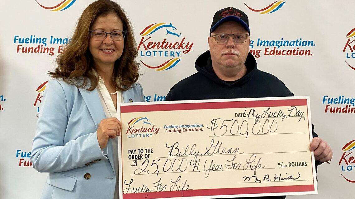 Lucky numbers and persistence pay off as Lexington man wins lottery prize for life