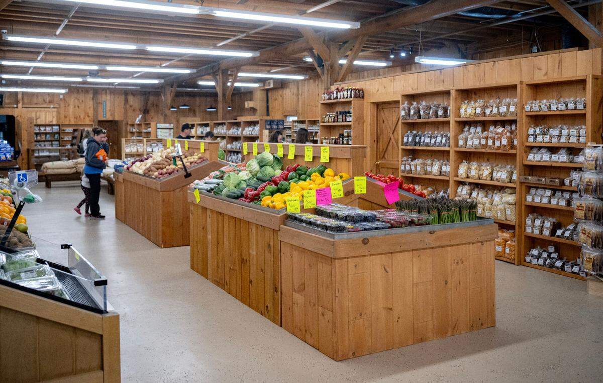 Fresh produce and packaged snacks are some of the items shoppers will find at the new Sowers Market at 670 Tyrone Pike in Philipsburg.