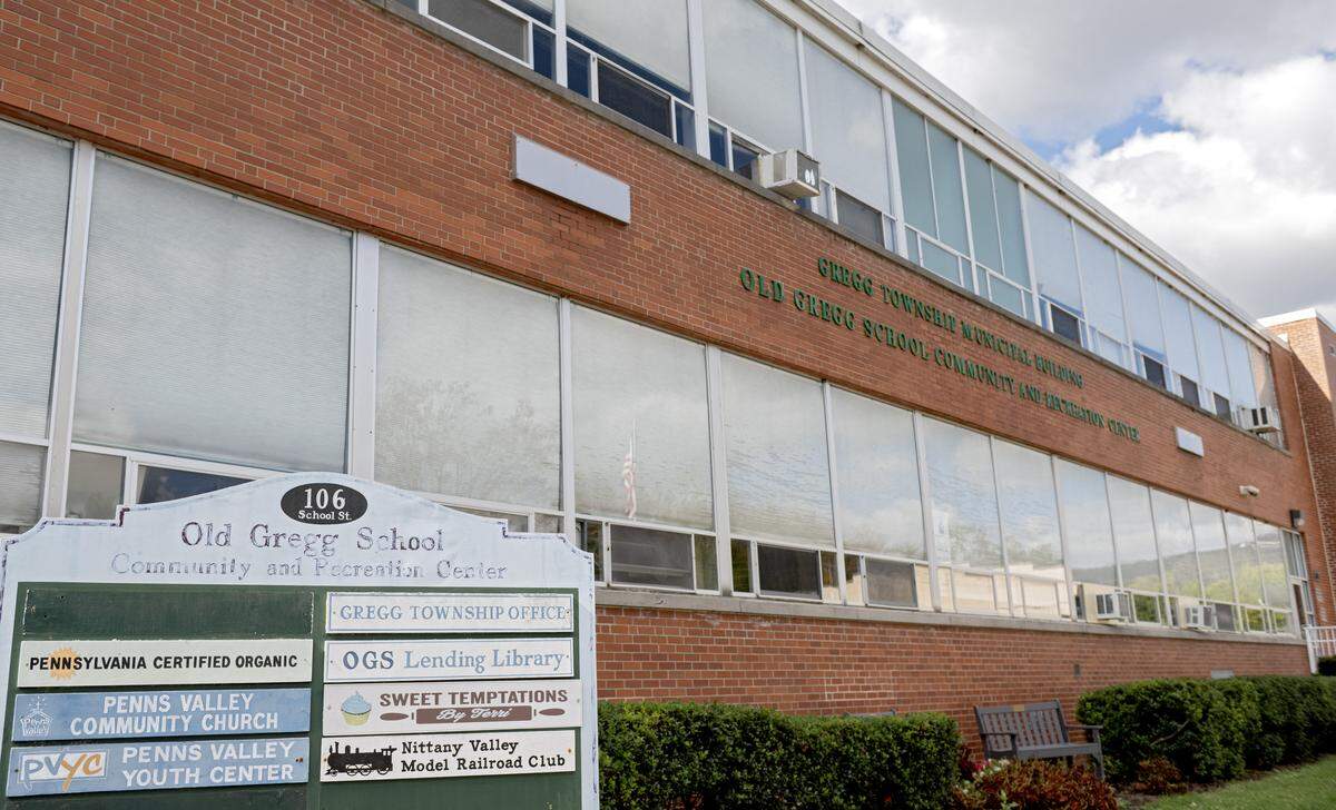 The Old Gregg School now houses the Gregg Township office along with a library, youth center and more.