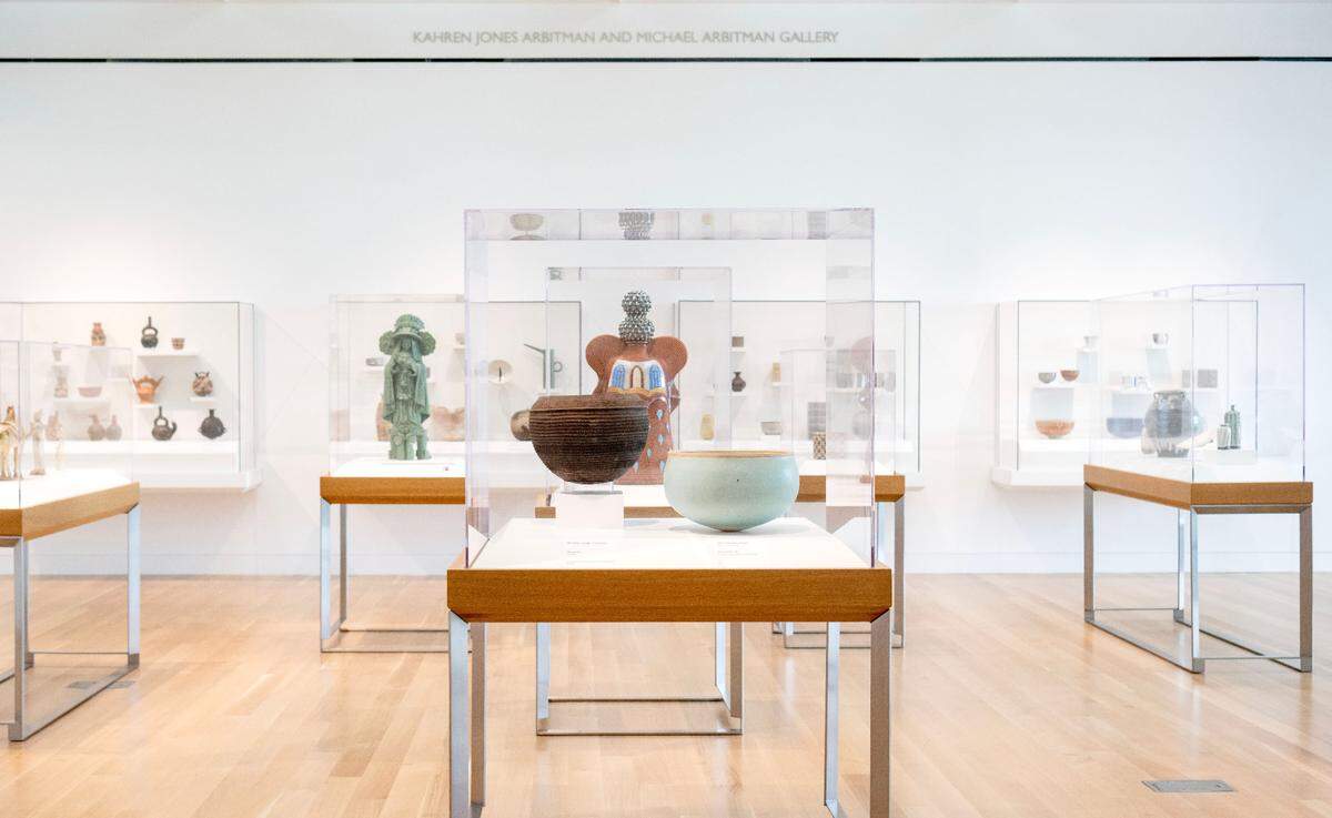 The ceramics gallery at the Palmer Museum of Art on Wednesday, May 29, 2024.