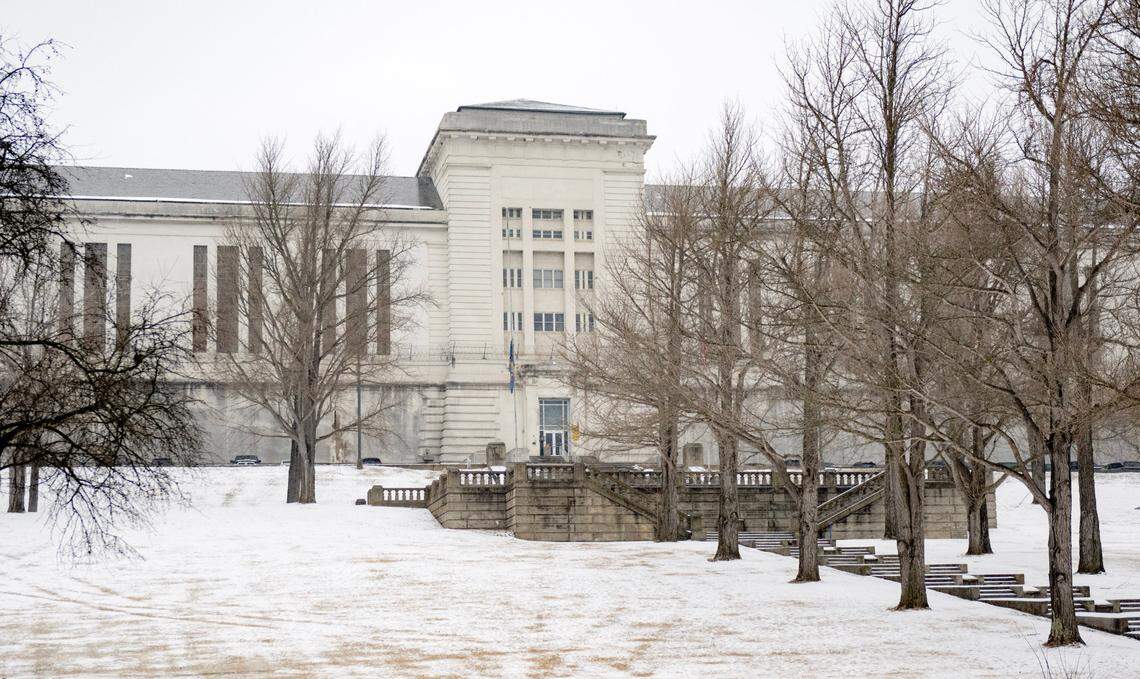 The Pennsylvania Department of Corrections Rockview state prison as seen from College Avenue on Wednesday, Feb. 12, 2025.